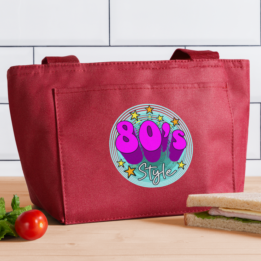 Back to the 80's - 80's Style - Insulate Lunch Bag - red