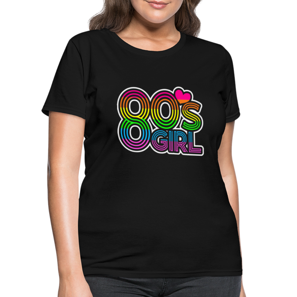 Back to the 80's - 80's Girl - T-shirt - black