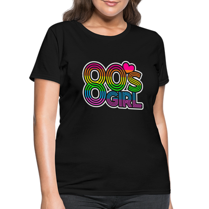 Back to the 80's - 80's Girl - T-shirt - black