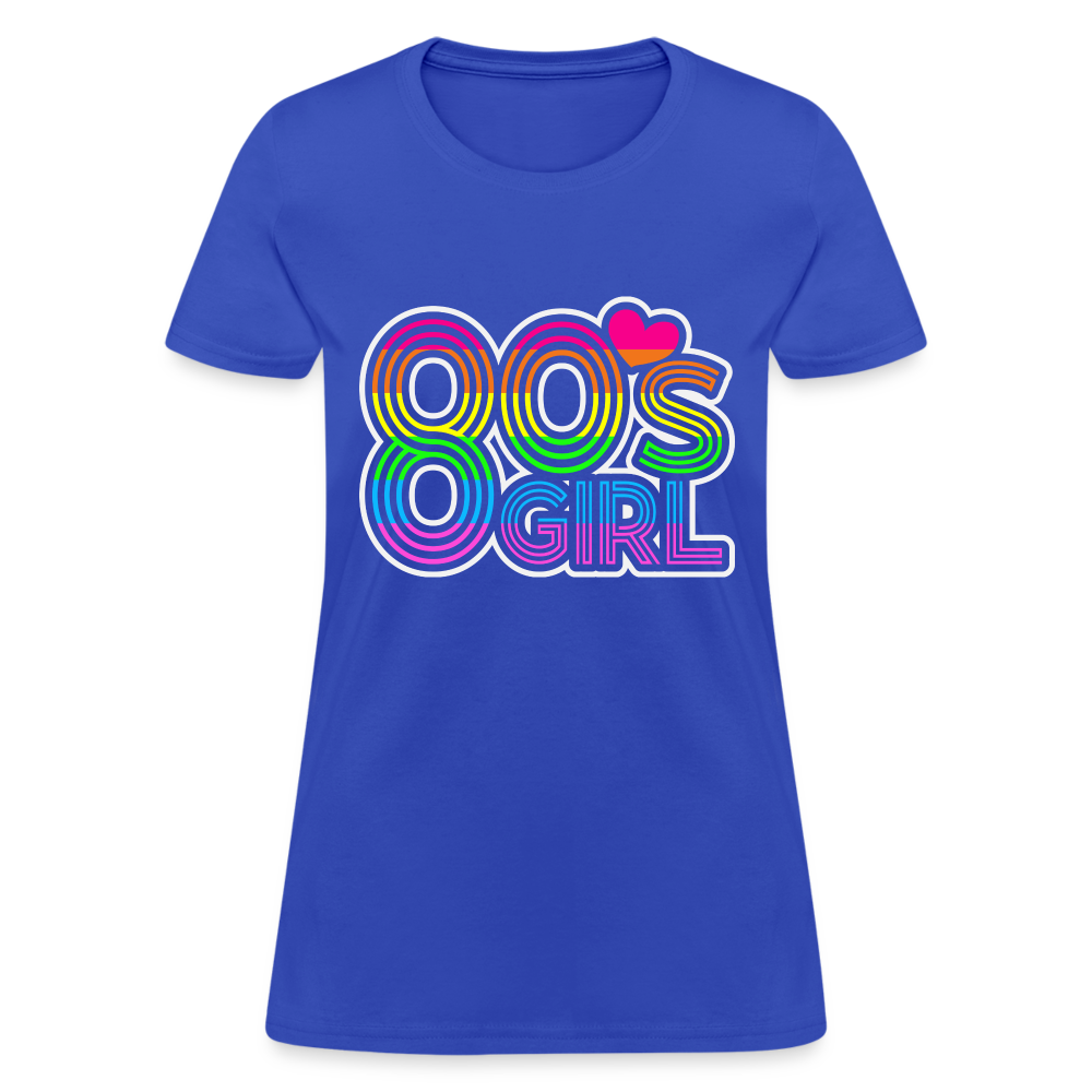 Back to the 80's - 80's Girl - T-shirt - royal blue