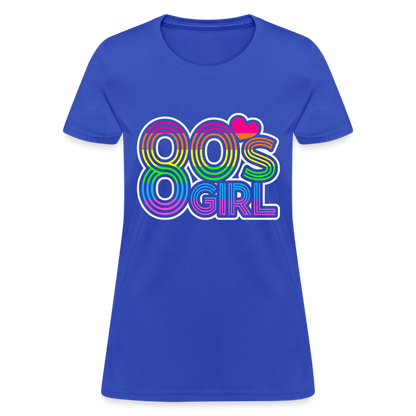 Back to the 80's - 80's Girl - T-shirt - royal blue