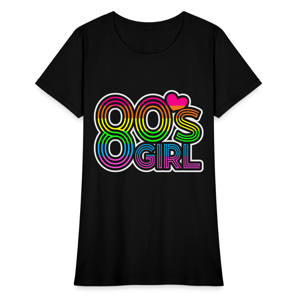 Back to the 80's - 80's Girl - T-shirt - black