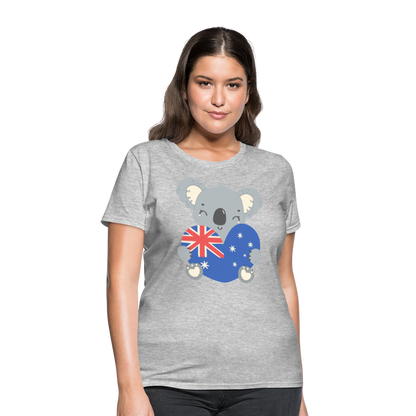 Australia Day - Koala Love Heart - heather gray