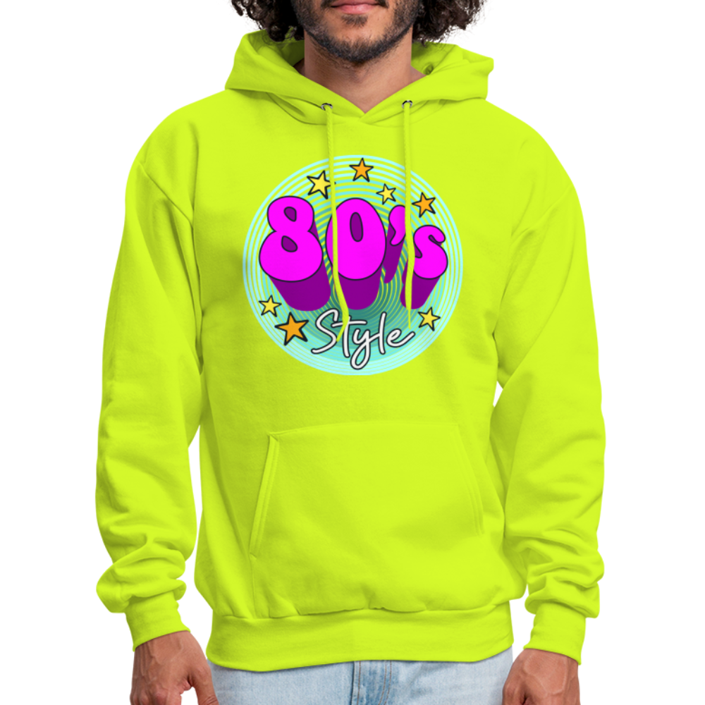 Back to the 80's - 80's Style - Hoodie - safety green