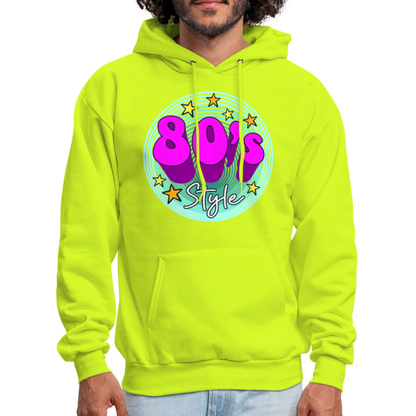 Back to the 80's - 80's Style - Hoodie - safety green