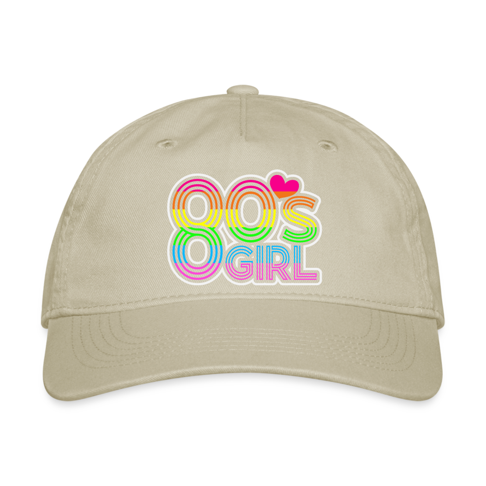 Back to the 80's - 80's Girl Baseball Cap - khaki