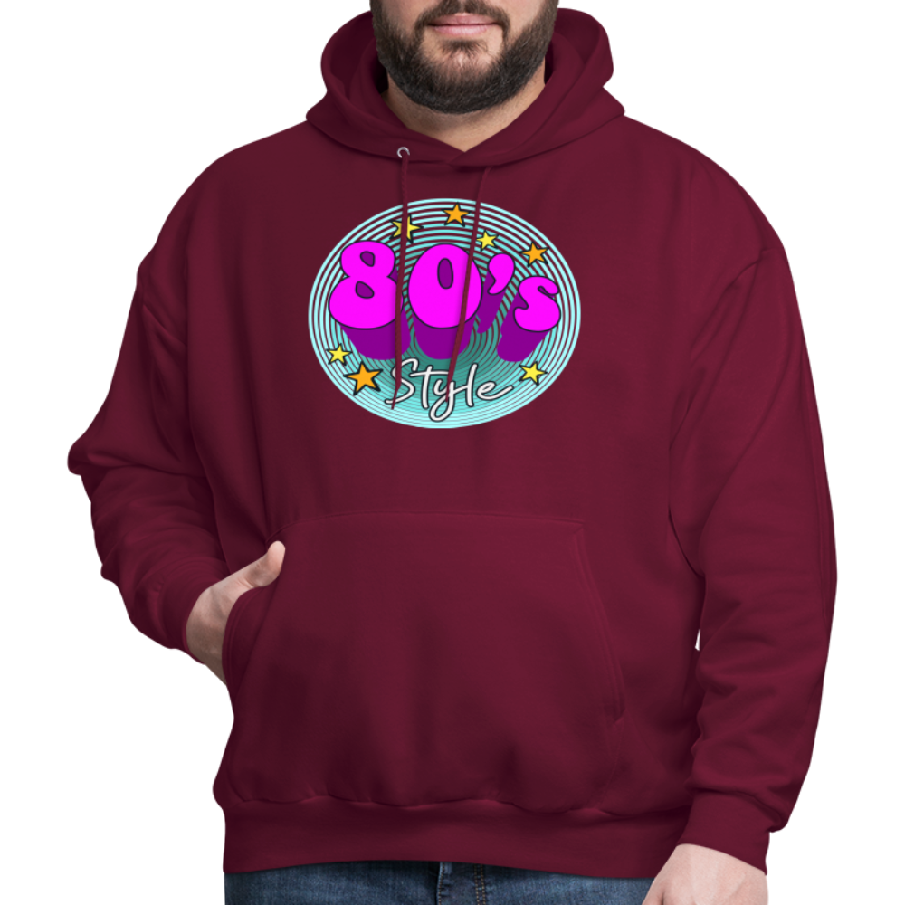 Back to the 80's - 80's Style - Hoodie - burgundy