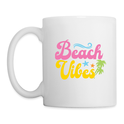 Summer Vibes - Beach Vibes Coffee Mug White - white