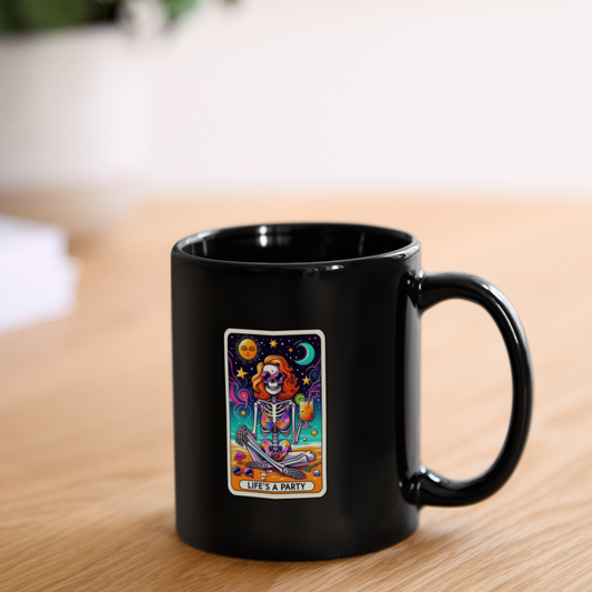 Tarot Treasures - Life's A Party Coffee Mug - black