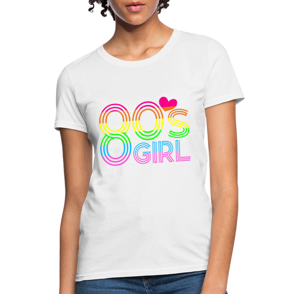 Back to the 80's - 80's Girl - T-shirt - white