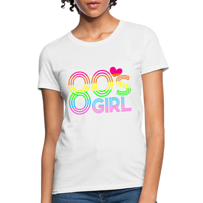 Back to the 80's - 80's Girl - T-shirt - white