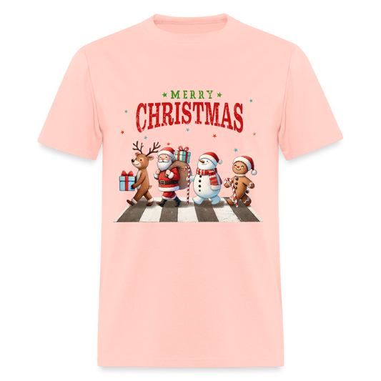 Christmas Holiday Collection - Merry Christmas Crossing - blush pink 