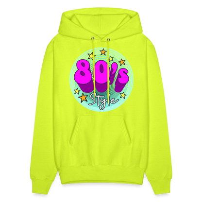 Back to the 80's - 80's Style - Hoodie - safety green