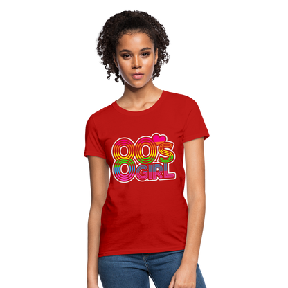 Back to the 80's - 80's Girl - T-shirt - red