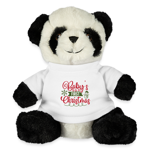 Toy Collective - Baby's First Christmas Panda Bear - white