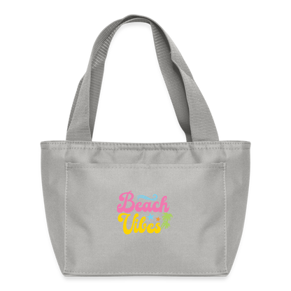 Summer Vibes - Beach Vibes Insulated Lunch Bag - light gray