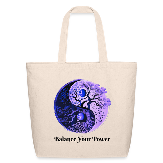 Faith Collection - Yin/Yang Tree of Life Tote Bag - natural