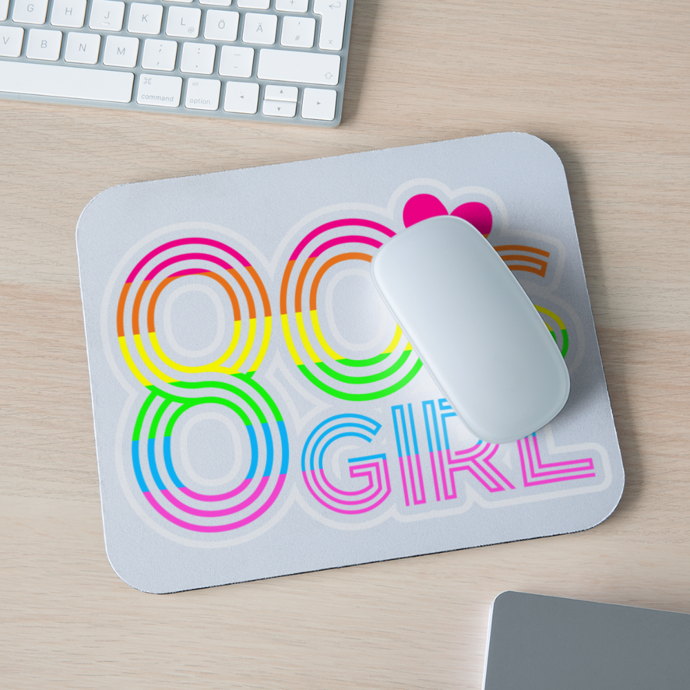 Back to the 80's - 80's Girl - Mouse Pad - white