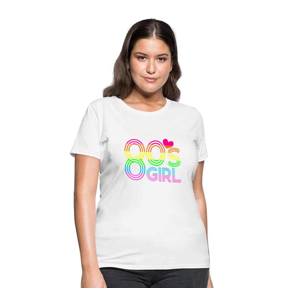 Back to the 80's - 80's Girl - T-shirt - white