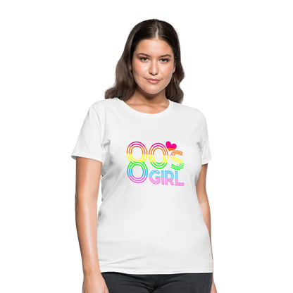 Back to the 80's - 80's Girl - T-shirt - white