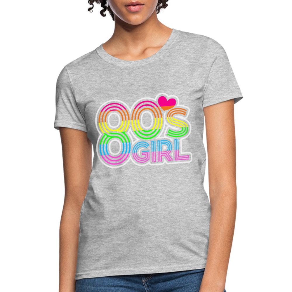 Back to the 80's - 80's Girl - T-shirt - heather gray