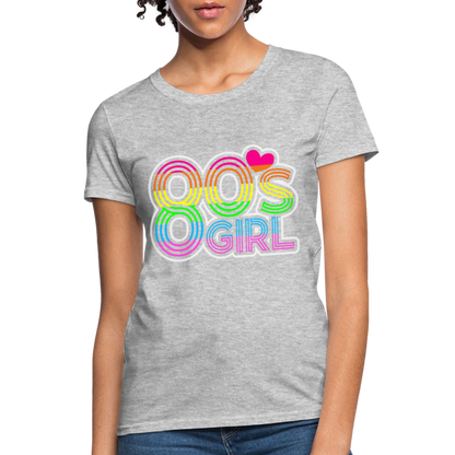 Back to the 80's - 80's Girl - T-shirt - heather gray