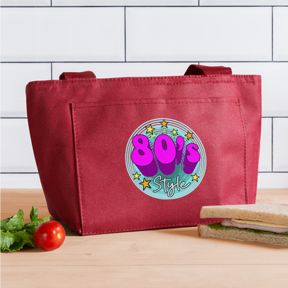 Back to the 80's - 80's Style - Insulate Lunch Bag - red