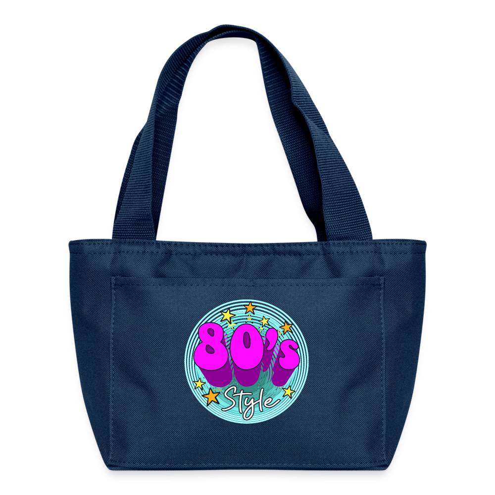 Back to the 80's - 80's Style - Insulate Lunch Bag - navy