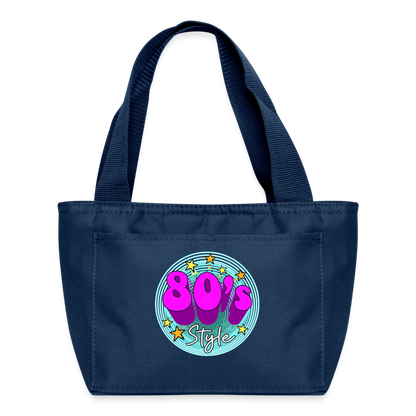 Back to the 80's - 80's Style - Insulate Lunch Bag - navy