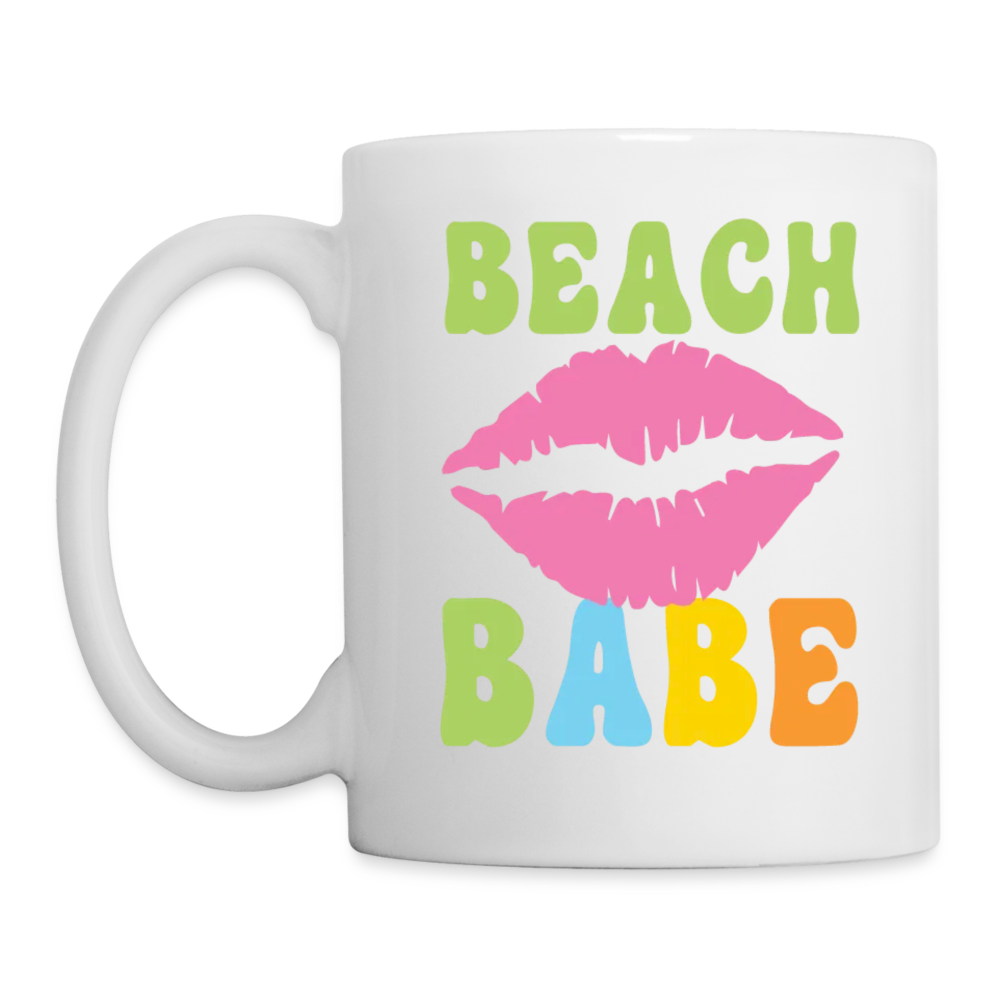 Summer Vibes - Beach Babe Coffee Mug White - white