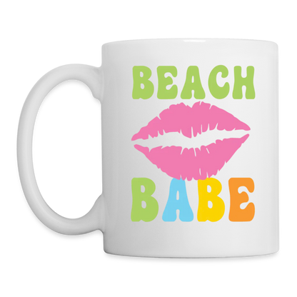 Summer Vibes - Beach Babe Coffee Mug White - white