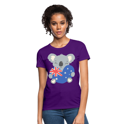 Australia Day - Koala Love Heart - purple