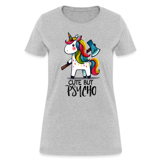 Unicorn Collection - Cute But Psycho - heather gray