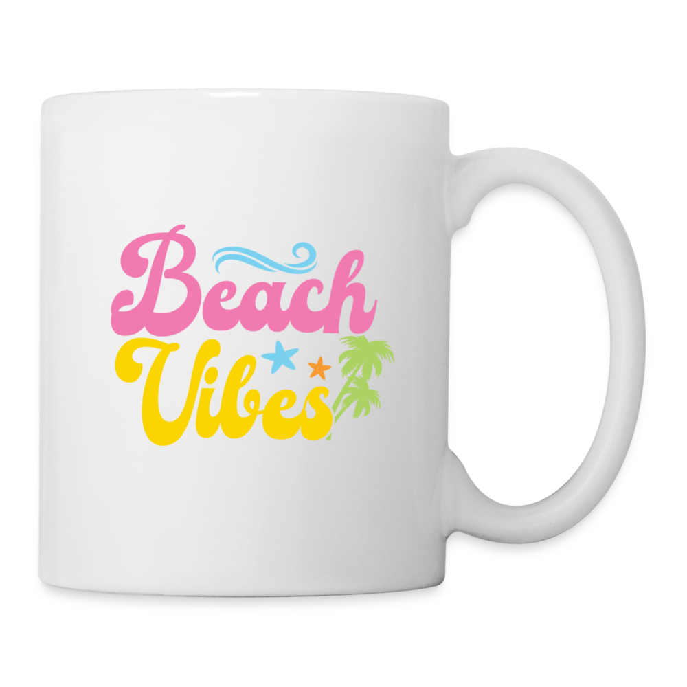 Summer Vibes - Beach Vibes Coffee Mug White - white