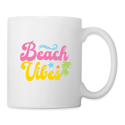 Summer Vibes - Beach Vibes Coffee Mug White - white