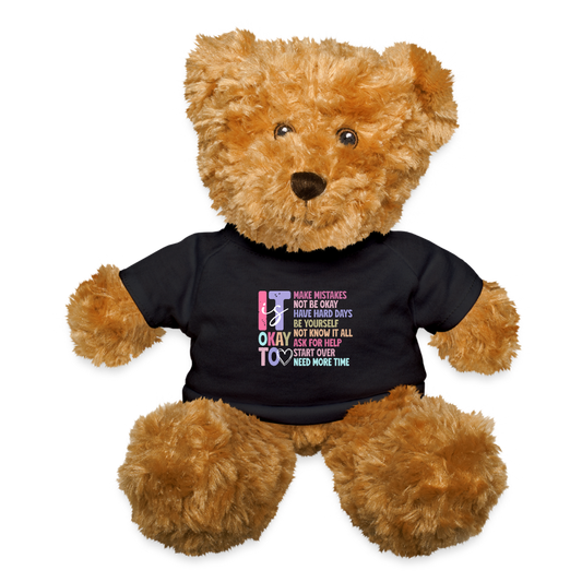 Faith Collection - It is Ok to... teddy Bear - black