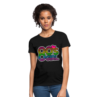 Back to the 80's - 80's Girl - T-shirt - black