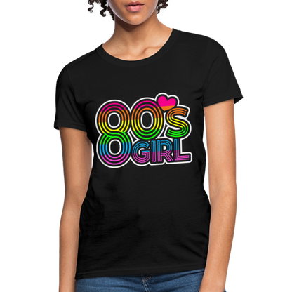 Back to the 80's - 80's Girl - T-shirt - black