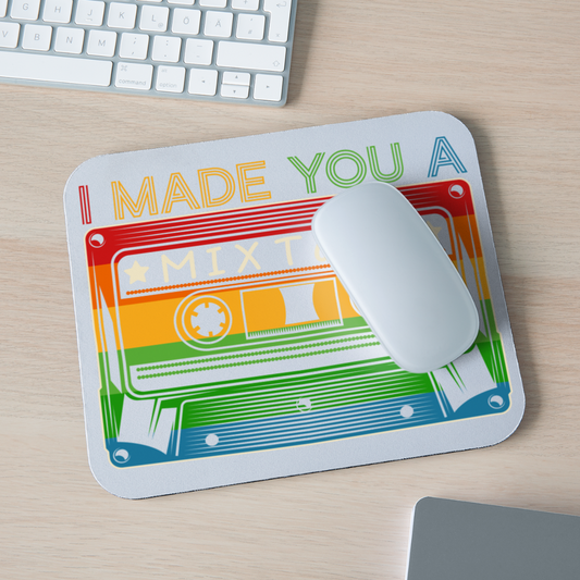 Back to the 80's - Mix Tape - Mouse Pad - white