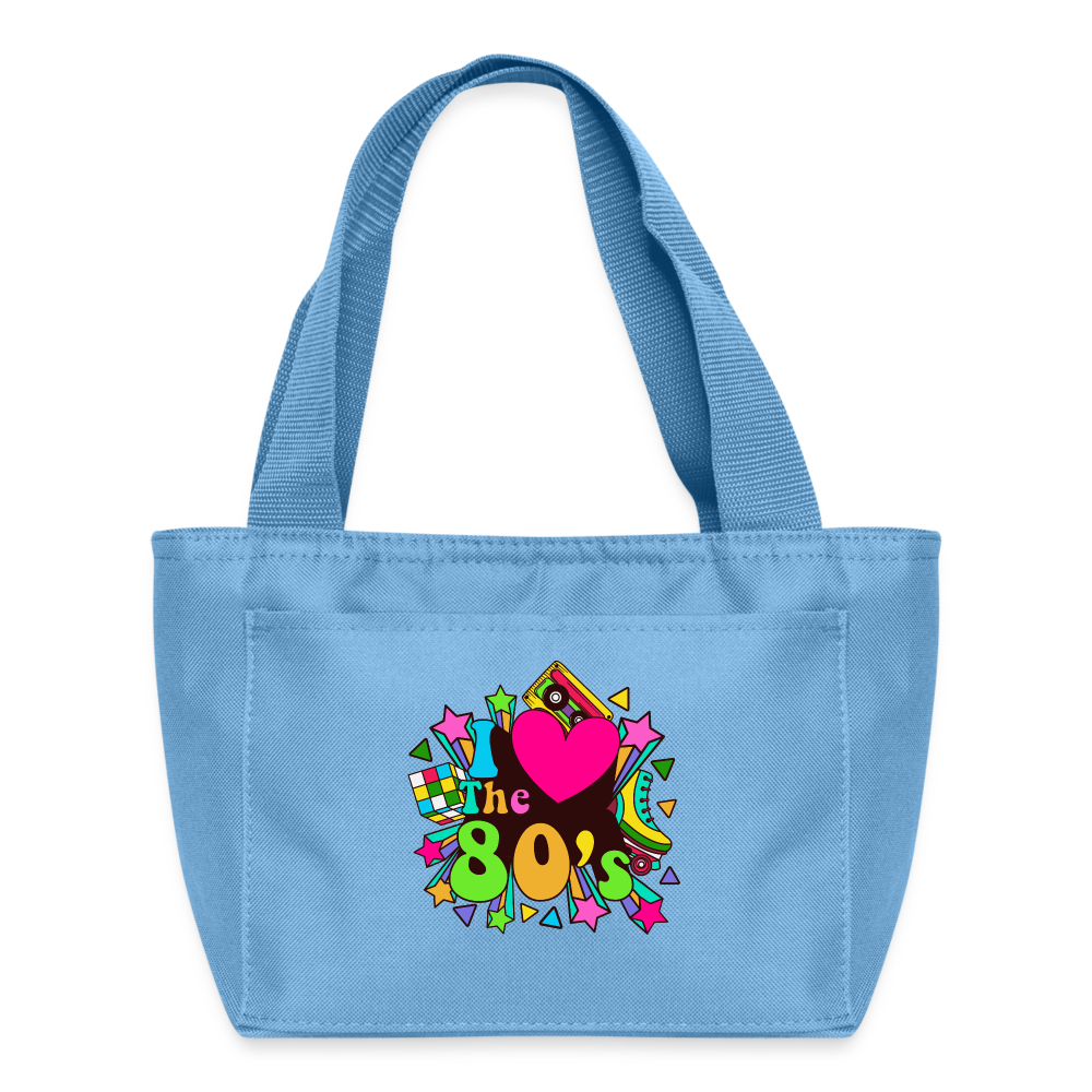 Back to the 80's - I Love the 80's - Lunch Cooler Bag - light blue