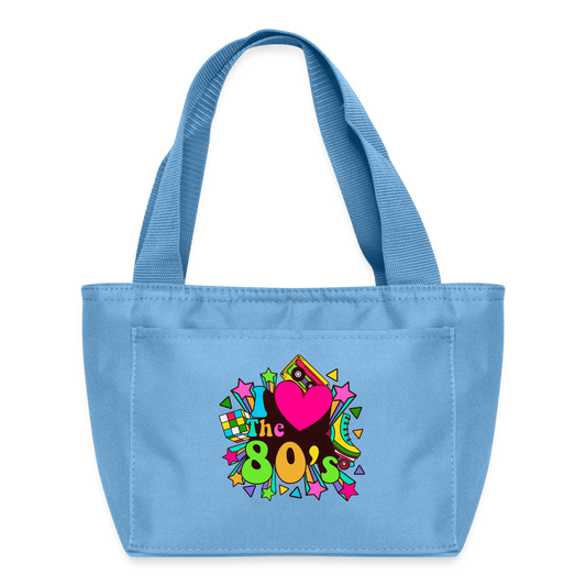 Back to the 80's - I Love the 80's - Lunch Cooler Bag - light blue