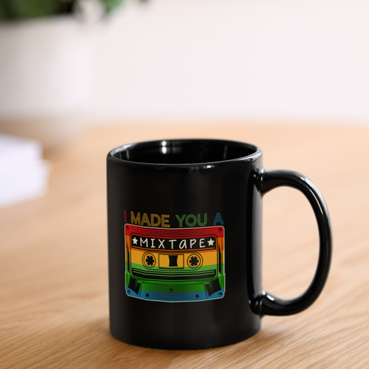 Back to the 80's - Mix Tape Coffee Mug - black