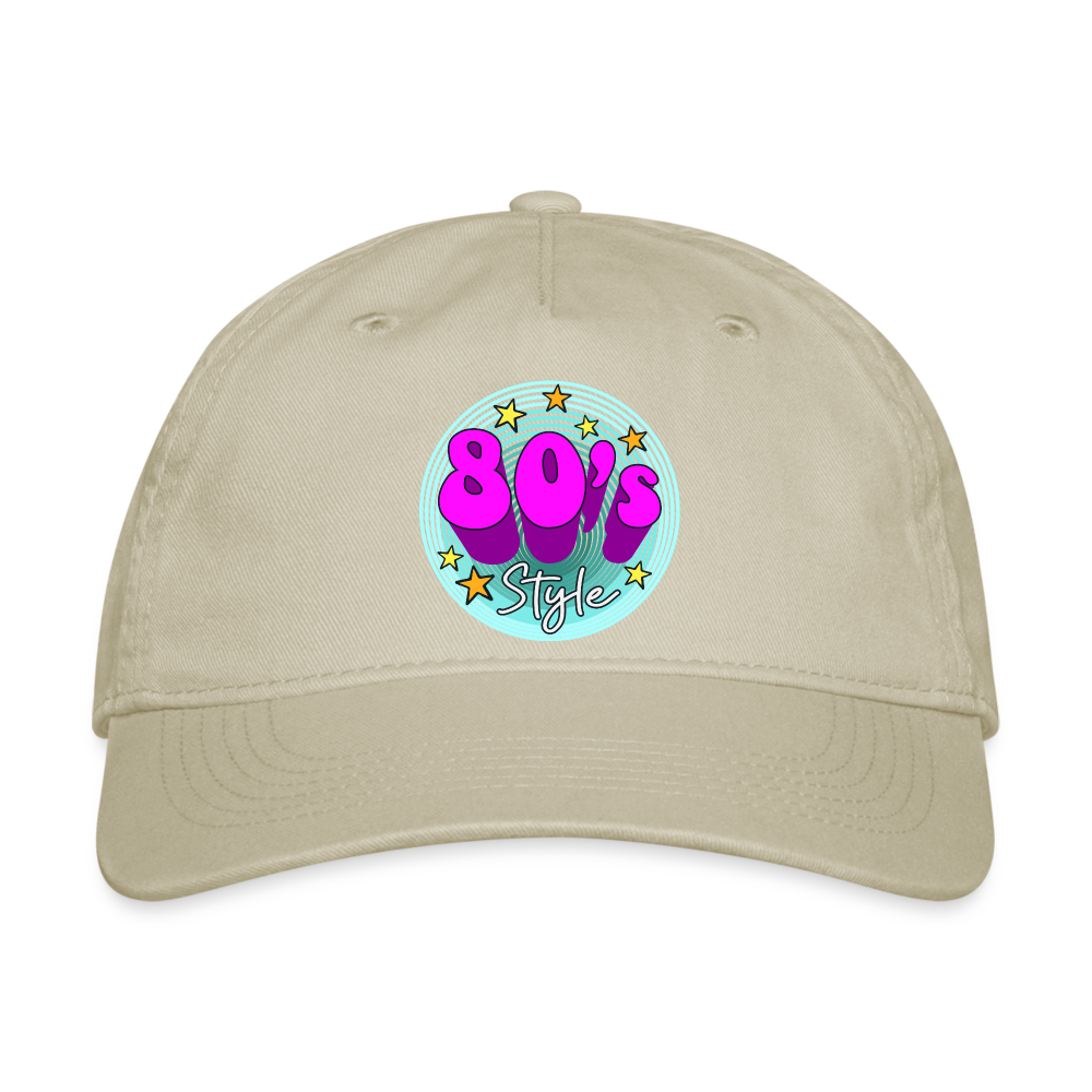 Back to the 80's - 80's Style - Organic Baseball Cap - khaki