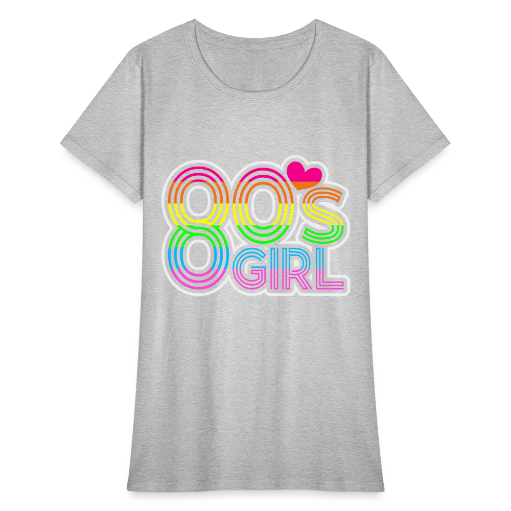 Back to the 80's - 80's Girl - T-shirt - heather gray