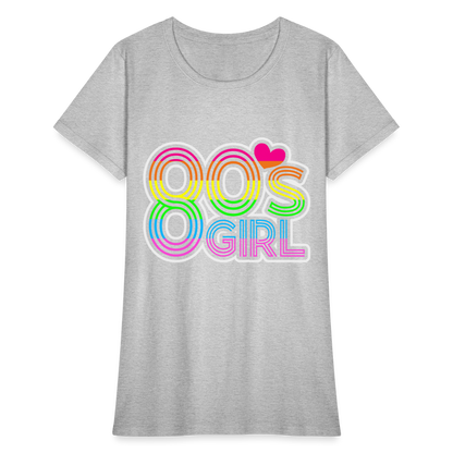 Back to the 80's - 80's Girl - T-shirt - heather gray