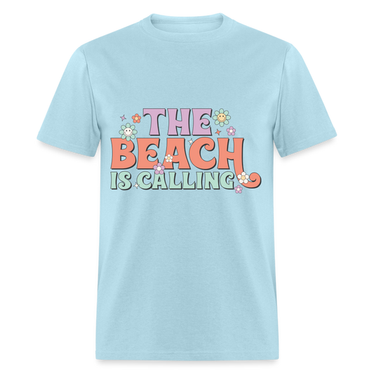 Summer Vibes - The Beach is Calling - powder blue