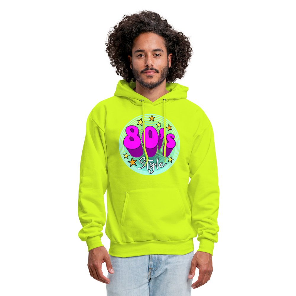 Back to the 80's - 80's Style - Hoodie - safety green