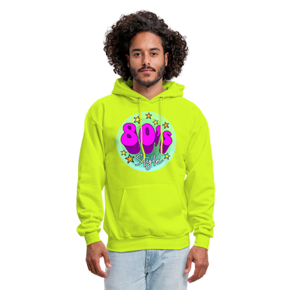 Back to the 80's - 80's Style - Hoodie - safety green