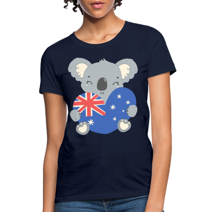 Australia Day - Koala Love Heart - navy