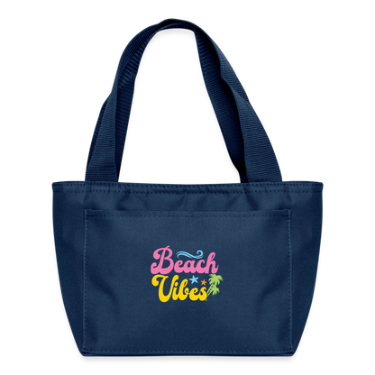 Summer Vibes - Beach Vibes Insulated Lunch Bag - navy